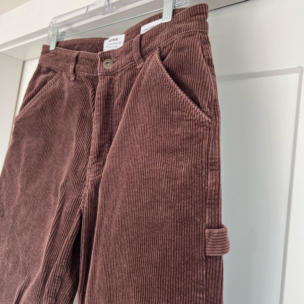 Cotton On Brown Corduroy Carpenter Jeans